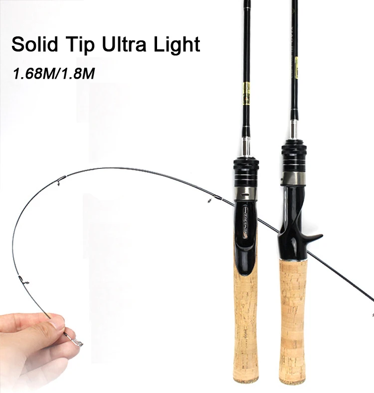 Cheap Sale Spinpoler Ul Soft Fishing Rod 1.68m 1.8m 1-7g Lure Weight 1-5lb Line Weight Ultra Light Fishing Rod Solid Tip  (2)