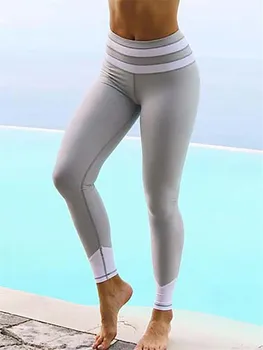 

Fashion Women Ladies High Waist Empire Fitness Leggings Pants Patchwork Skinny Slim Causal Compression Leggings Trousers Rompers