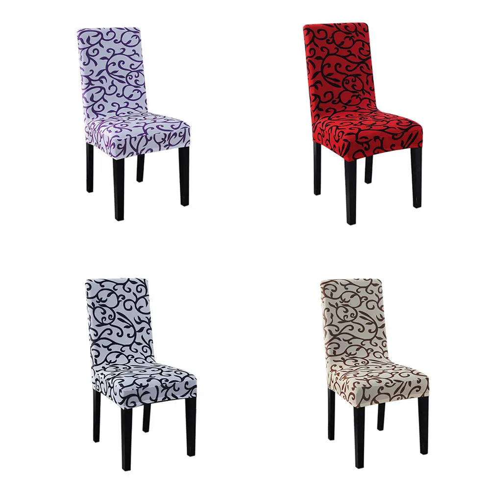 1pcs Spandex Stretch Printing Dining Chair Cover Restaurant Weddings Banquet Folding Hotel Chair Covering 4 Colors Hotel Chair Hotel Dining Room Chairschair Covers For Banquet Chairs Aliexpress