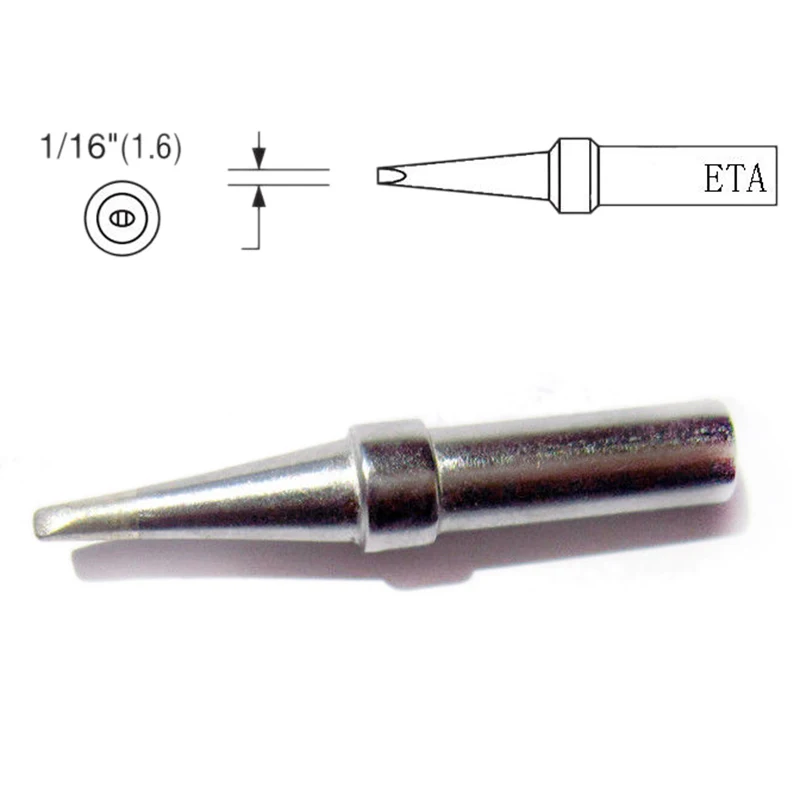 5pcs ETA ETB ETD ETS ETT Soldering Iron Tips Kit For Weller WESD51 WESD50 WCC100