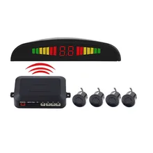 12V Car Auto Parktronic LED Parking Sensor with 4 Sensors Reverse Backup Car Parking Radar Monitor Detector System Display