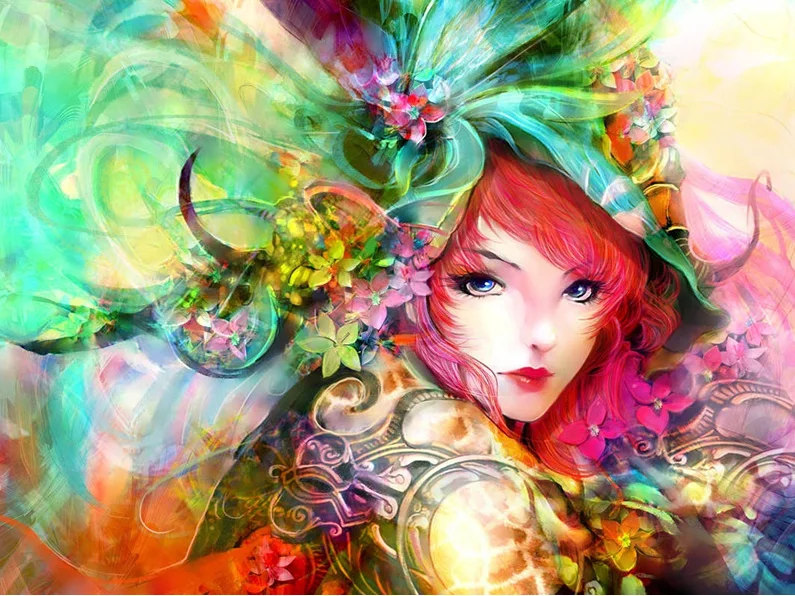 

5D DIY diamond painting Beautiful woman Cross stitch diamond circular embroidery full display rhinestones pictures Home decor