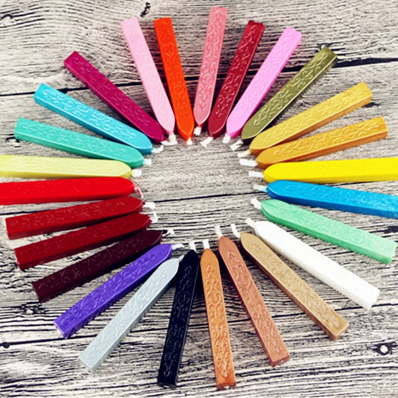 1 Pc 12 Color Seal Wax Stick Candle Wick Envelope Home