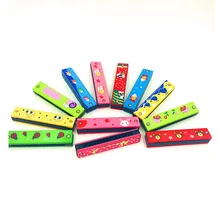 10 шт./лот высокого качества образования музыкальное красочные деревянные расписные Губные гармоники инструмент Игрушечные лошадки для Игрушечные лошадки