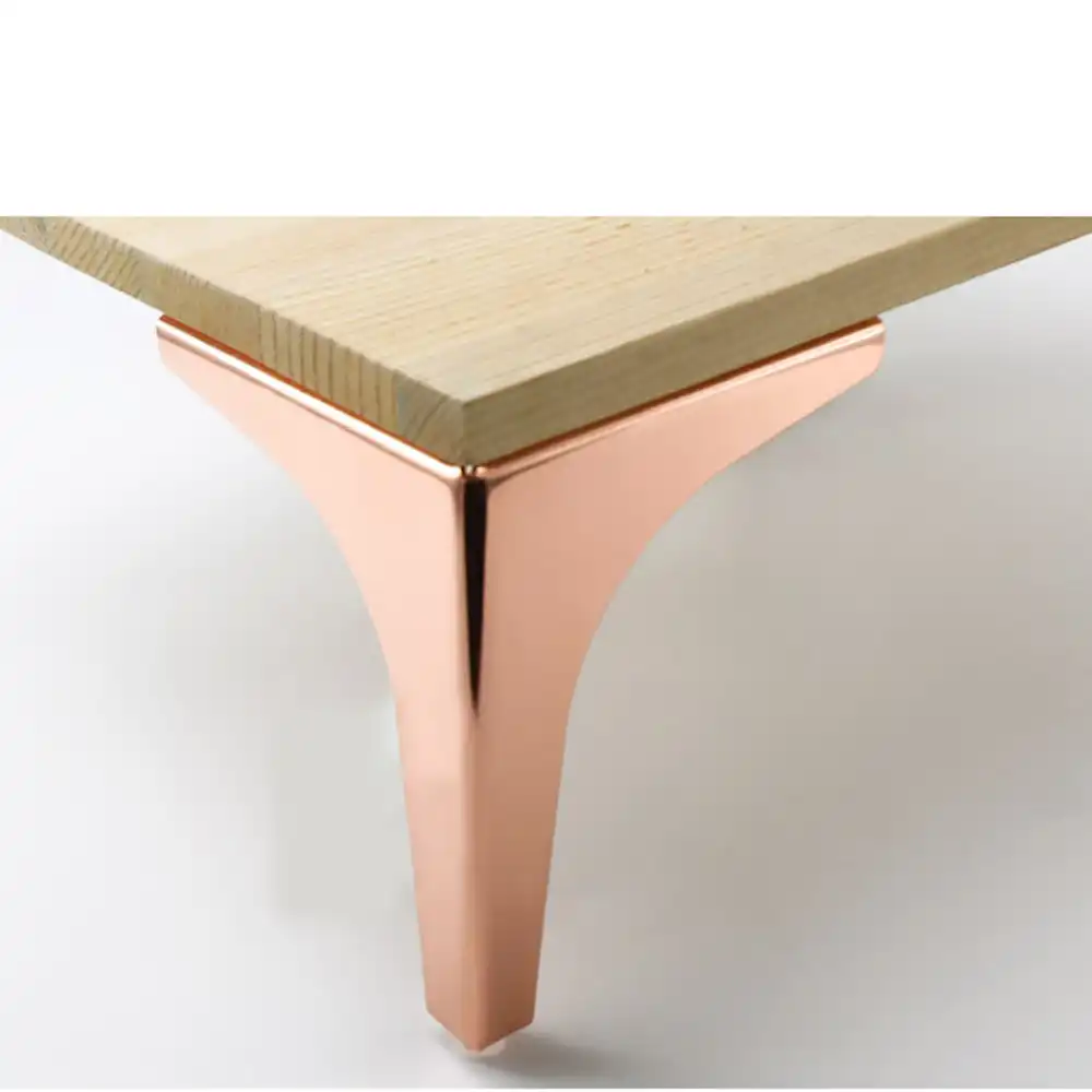 (Pack of 4pcs) Champagne Plated Iron Legs For Furniture Table