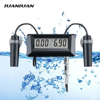 

2 in 1 Water Monitor Portable Digital PH Meter 0.00-14.00 PH Tester with EC Conductivity Monito Meter 0-19.99ms/cm 20%off
