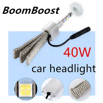 

BoomBoost 2 pieces H4 H7 LED Car Headlight Bulbs 40W 4800LM Chips LED Headlights Headlamp Beam Front Light 12V 24V car styling