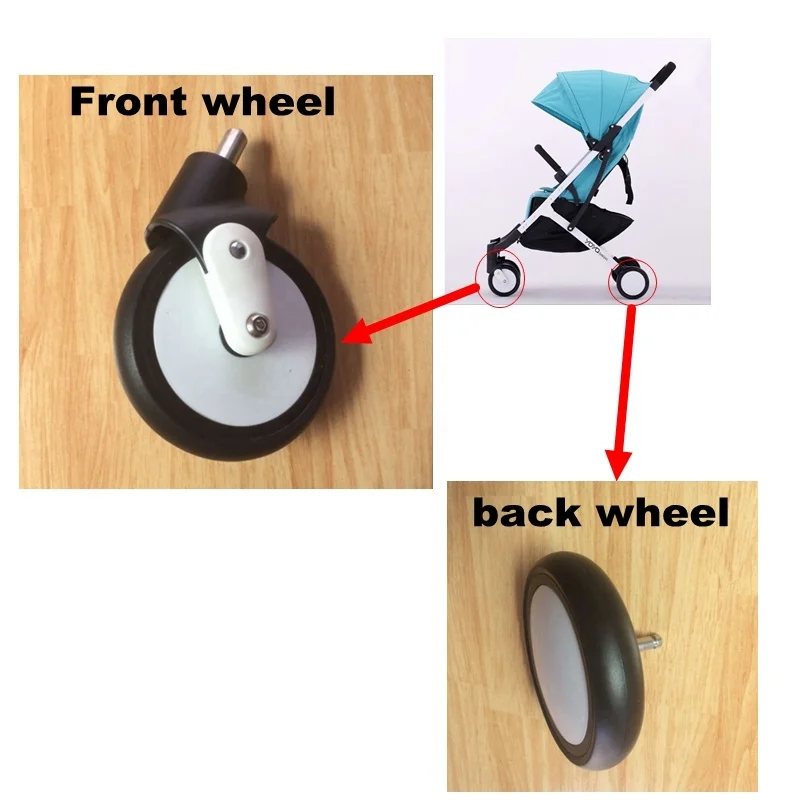 Price Original Yoyaplus Yoya Plus Stroller Replace Part Front Wheels Pushchair Back Rubber Wheel Kids Yoya Pram Stroller Accessories