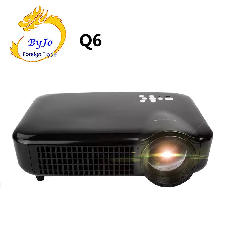 Проектор ByJoTeCH Q6 5000 люмен для домашнего кинотеатра Full 1080 P 4 K 2 Android поддержка USB HDMI