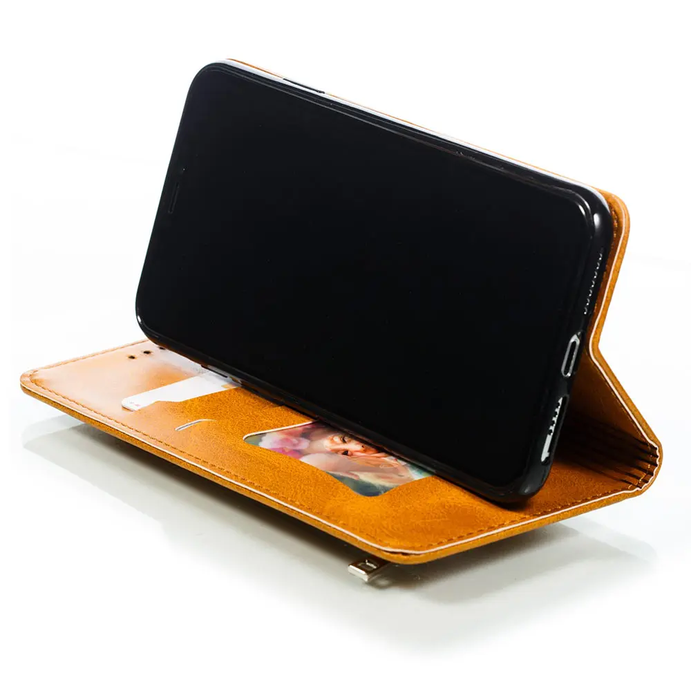 Кожаный чехол-кошелек на молнии для IPhone X S XR XS MAX с отделением для карт, чехол для iPhone X 8 7 6 6 S Plus, Магнитный флип-чехол