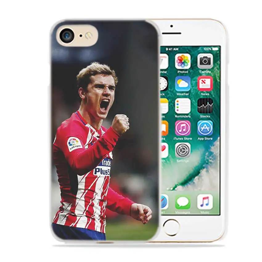 BINFUL iphone case cover transparent coque for iPhone X XR XS Max 8 7 6s 6 Plus 5 5s 5c SE 4s 4 Antoine Griezmann Soccer Star