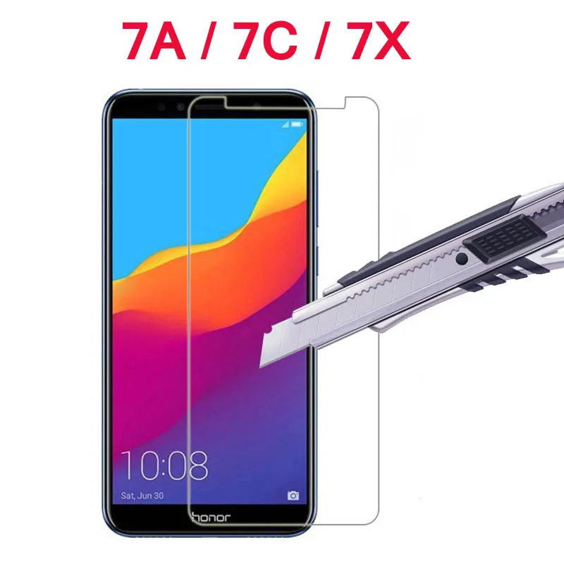 

Honor 7A Glass 9H Tempered Glass For Huawei Honor 7A Pro 7X 7C Glas Screen Protector On AUM-L29 DUA-L22 Cover Film Protection