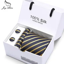 Necktie Handkerchief Cufflink Business Gift Box Sets New Brand Men Ties Causal Jacquard Woven Ties for Men High-grade Tie Set new brand men ties causal jacquard woven ties for men high grade gift box sets necktie handkerchief cufflink business tie set