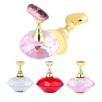 

5pcs Nail Art Tip Holder Stand & Display Base for False Nails Practice Stand Plastic Nail Holder Stand