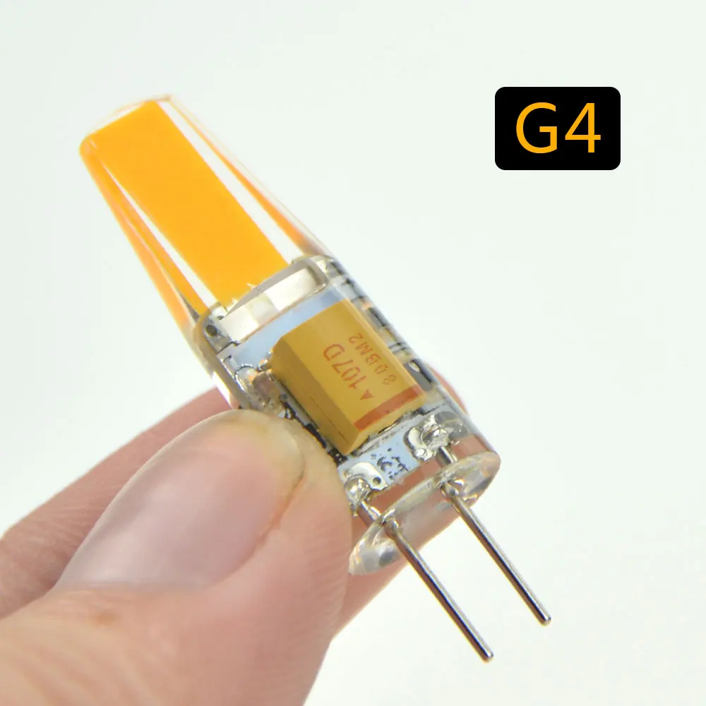 

10Pcs Mini G4 Dimmable LED Lamp COB Chip Bulb light AC 12V-24V 6W 360 Beam Angle Chandelier Lights Replace Halogen Bulbs