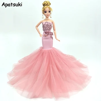

Fashion Doll Clothes For Barbie Doll Dress Mermaid Fishtail 1/6 Wedding Party Dresses For Barbie Dollhouse Limited Collection
