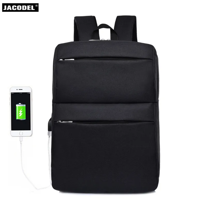 

Jacodel Business Simple Laptop Bag 15.6 New Design USB Charging Men's Travel Backpack for Macbook air 13 14 Laptop Notebook case