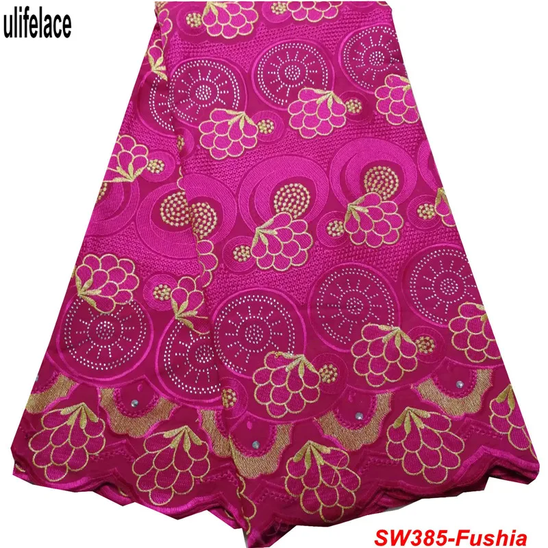 

African Lace Fabric 2019 High Quality Cotton Lace Trim Embroidery Swiss Voile Lace In Switzerland Eyelet Lace For Wedding SW-285