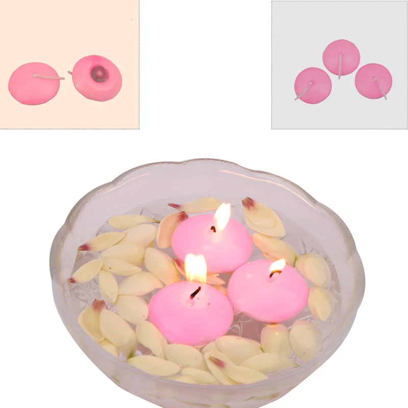 

10Pcs Small Unscented Floating Candles For Wedding Party 2019 New Arrive Home Decor Candles Party Decoration Home Decoration