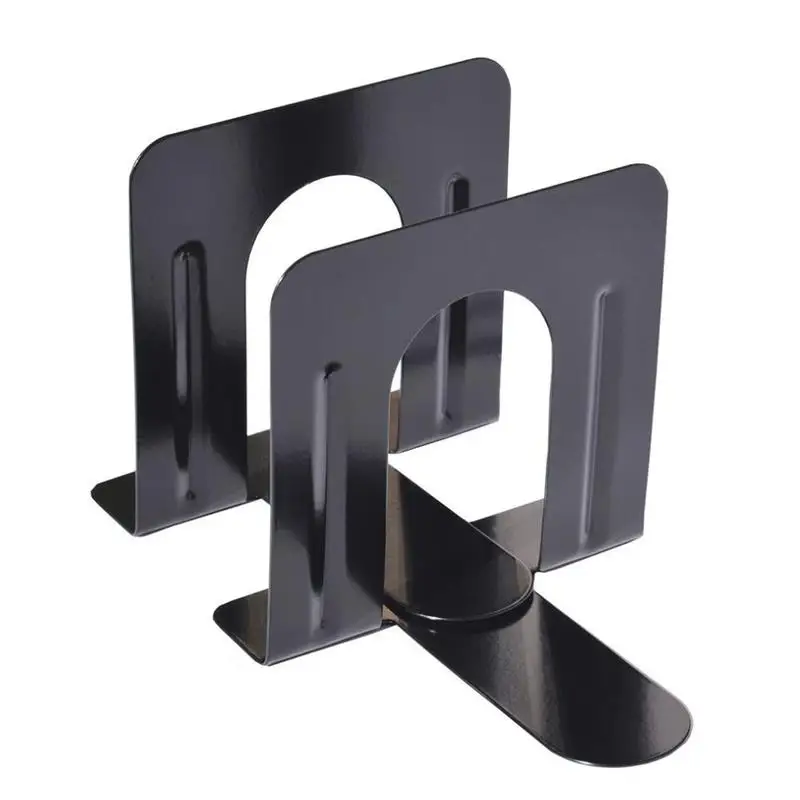 

For Dropshipping Simple Style Metal Bookends Iron Support Holder Nonskid Desk Stands For Books Simple Style Metal Bookends