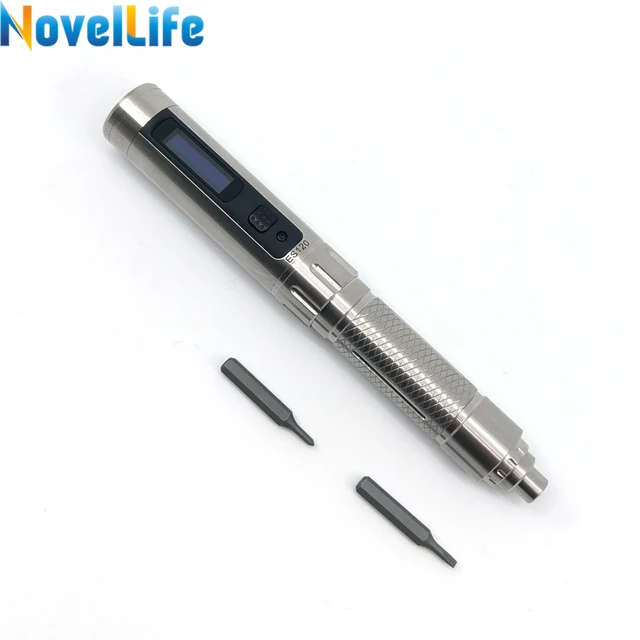 ES120 Mini Precision Cordless Electric Power Screwdriver Smart Gyro Motion Contro PH00 SL2 4mm Hex Screw Bit with Portable Pouch