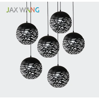 

Modern Art Iron E27 LED Kitchen Dining & Bar Pendant Lights Red/white/black Living Room Bedroom Hanging Lighting Pendant Lamp