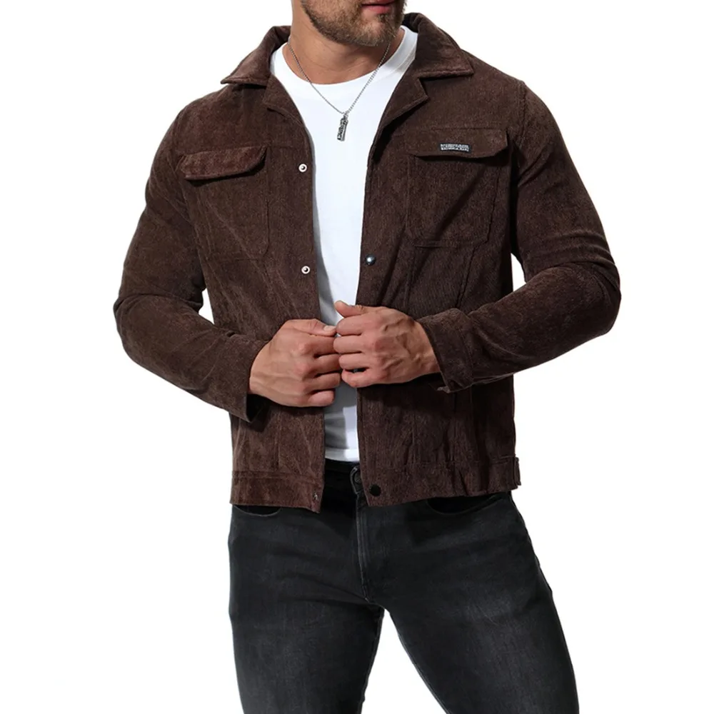 2018 Autumn New Men's Casual Jacket Men's Fashion Park Slim Lapel