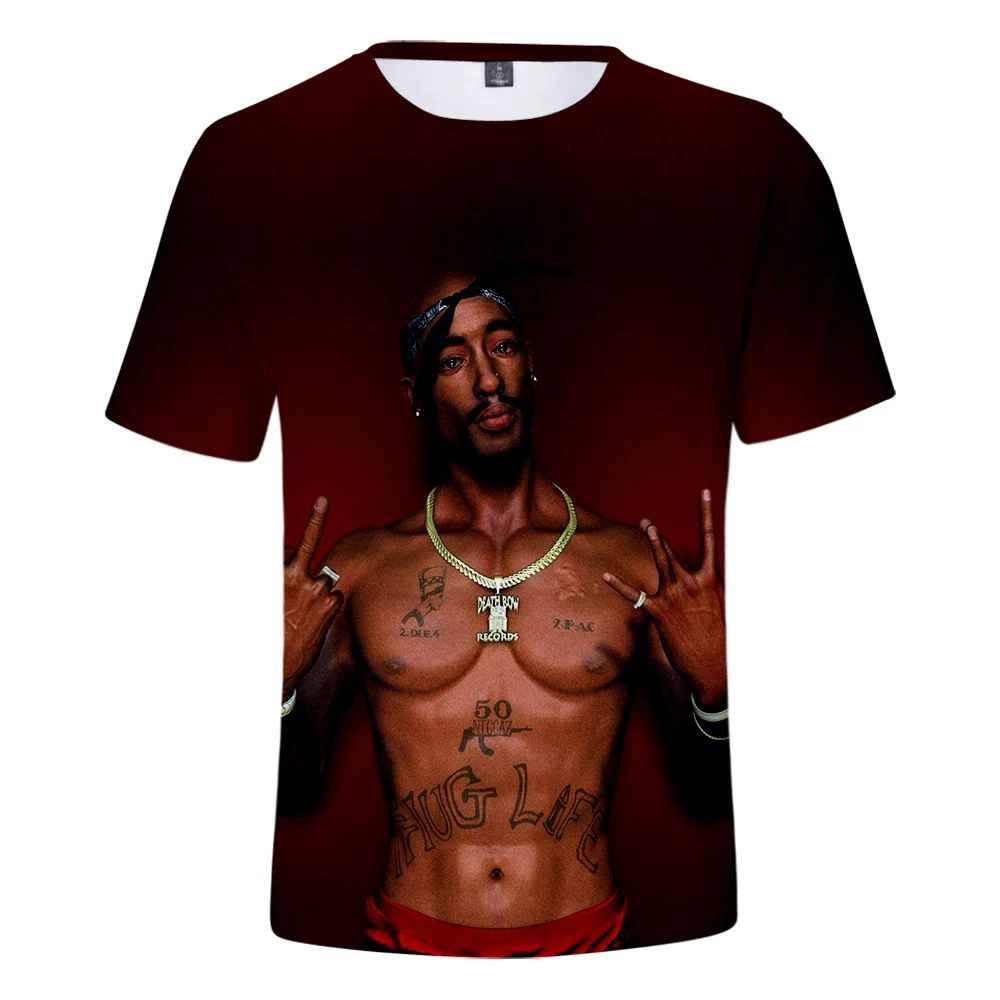 3D 2PAC футболки Harajuku мужская одежда уличный с короткими рукавами Kpop pops футболки Плюс Размер уличный стиль