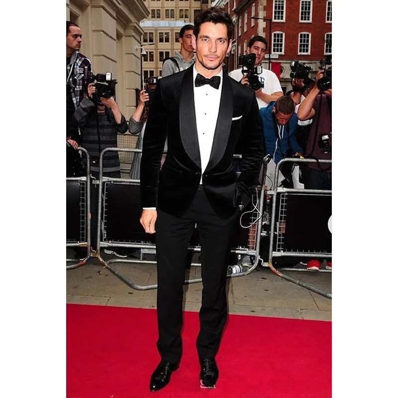 Slim Fit Men Suit Costume Homme Smart Casual Black Velvet Coat (Jacket+Pants) Groom Blazers Mens Suits For Wedding Prom Regular Slim Fit Men Suit Costume Homme Smart Casual Black Velvet Coat (Jacket+Pants) Groom Blazers Mens Suits For Wedding Prom Regular