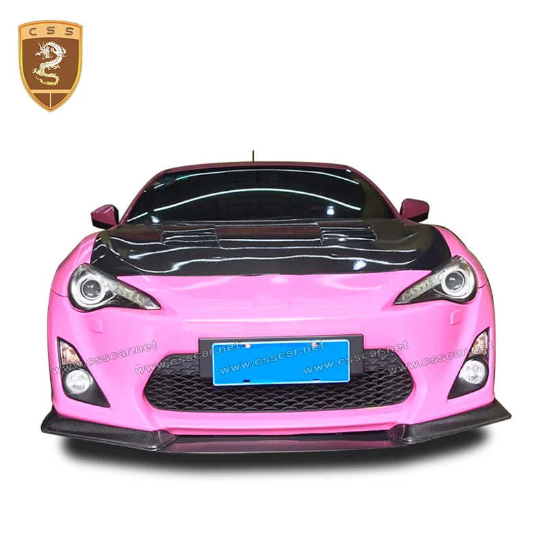 

High quality carbon fiber hood cover for toyota gt86 brz accessories wholesale hot auto modified parts for toyota gt86 body kits