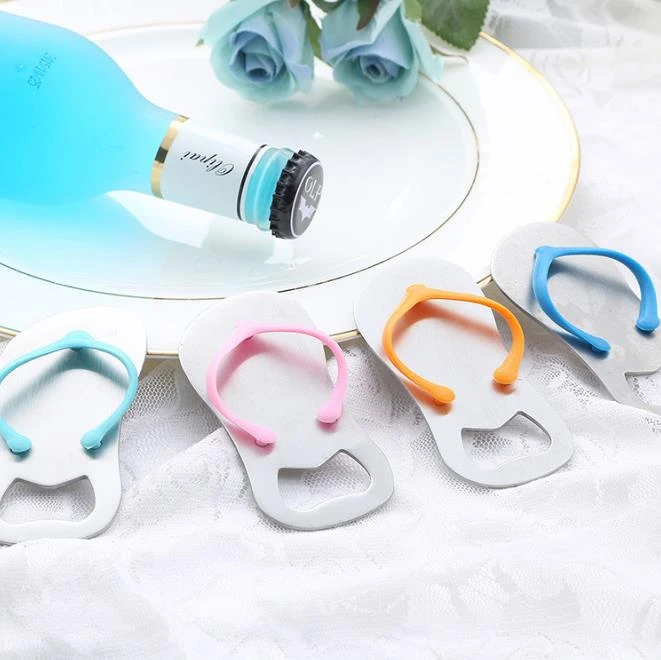 Chanclas de playa abrebotellas sacacorchos, zapatillas bonitas, abridores de botellas de cerveza, recuerdos de boda y ducha bottle openers - AliExpress