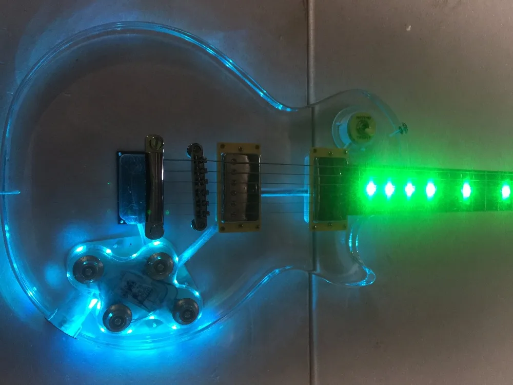 

Electric Guitar/Anmiyue Multicolor Lighting Acrylic Guitar/Customizable