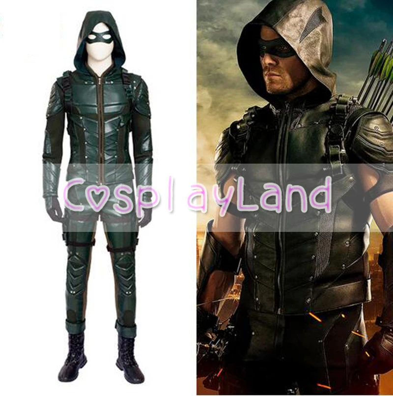 barrière geroosterd brood vorm Green Arrow Seizoen 5 Cosplay Kostuum Volwassen Mannen Fancy Halloween  Kostuums Oliver Queen Green Arrow Kostuum Lederen Strijd Pak|arrow season| arrow costumegreen arrow costume - AliExpress