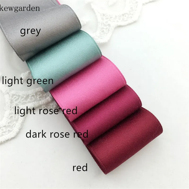 

Kewgarden 38mm 1-1/2" Matte Cotton Satin Ribbon Handmade Tape DIY Bow Brooch Sewing Soft Ribbons 8 Meters