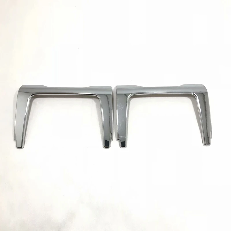 

ABS Mirror Chrome Car rear Seat Backrest Storage Mesh Frame Cover Trim For Jeep Grand Cherokee 2014 2015 2016 2017
