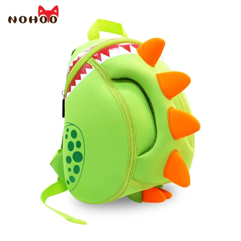 NOHOO Baby Kid's School Bags Waterproof Dinosaur Neoprene Children School Bags Boys Girls 3D Cartoon Bags for 2-5 Years Old
