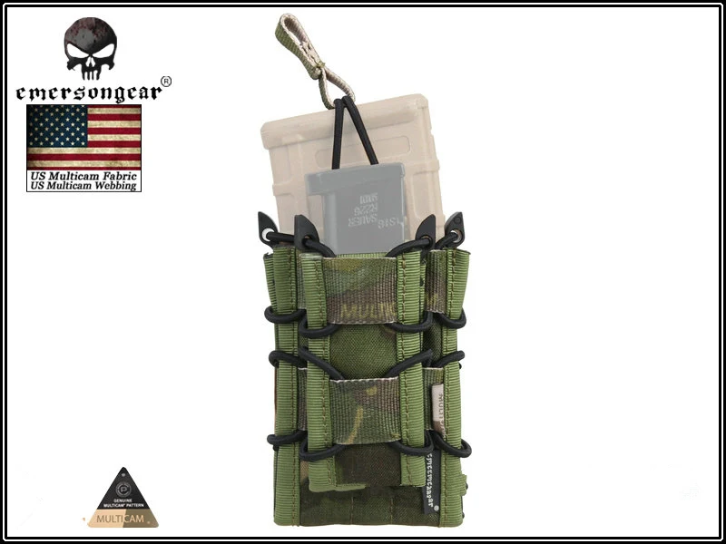 EMERSONGEAR двойной Decker Mag Чехол страйкбол Mag Чехлы Военная Emerson сумка Камуфляж MOLLE Mag держатель Койот коричневый черный - Цвет: MCTP