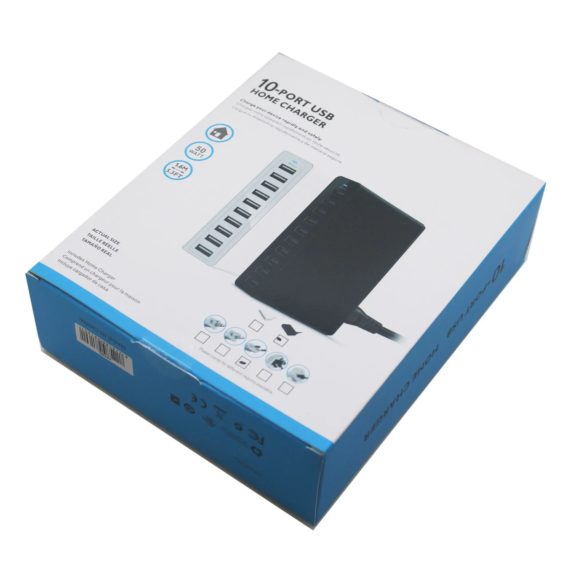 ЕС Plug несколько usb carga быстрый адаптер интеллектуальная USB Настольная зарядка Movil Быстрая зарядка 10 портов мульти зарядное устройство для мобильных устройств
