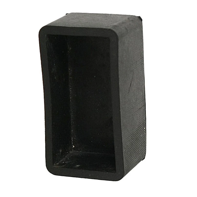 

25mm x 50mm Inner Size Chair Table Leg Rectangle Covers 10 Pcs