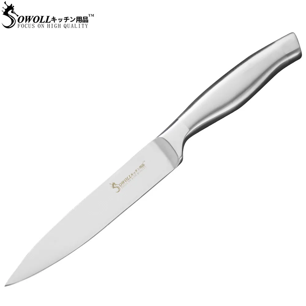 Sowoll Stainless Steel Kitchen Knives Japanese Style 5 Inch Utility