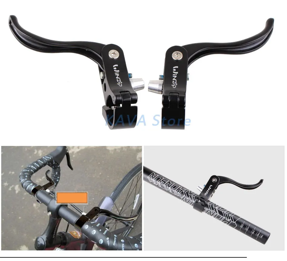 WiNZiP 207AG пара велосипедные тормозные рычаги для шоссейного велосипеда с фиксированным зубчатым замком, запчасти для шоссейного велосипеда, ручка тормоза