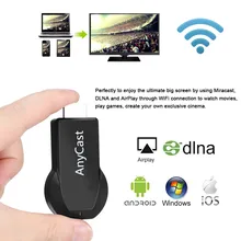 AnyCast M2 Plus трансляция Miracast DLNA 1080P WiFi Дисплей ТВ ключ видеостример для IOS Android