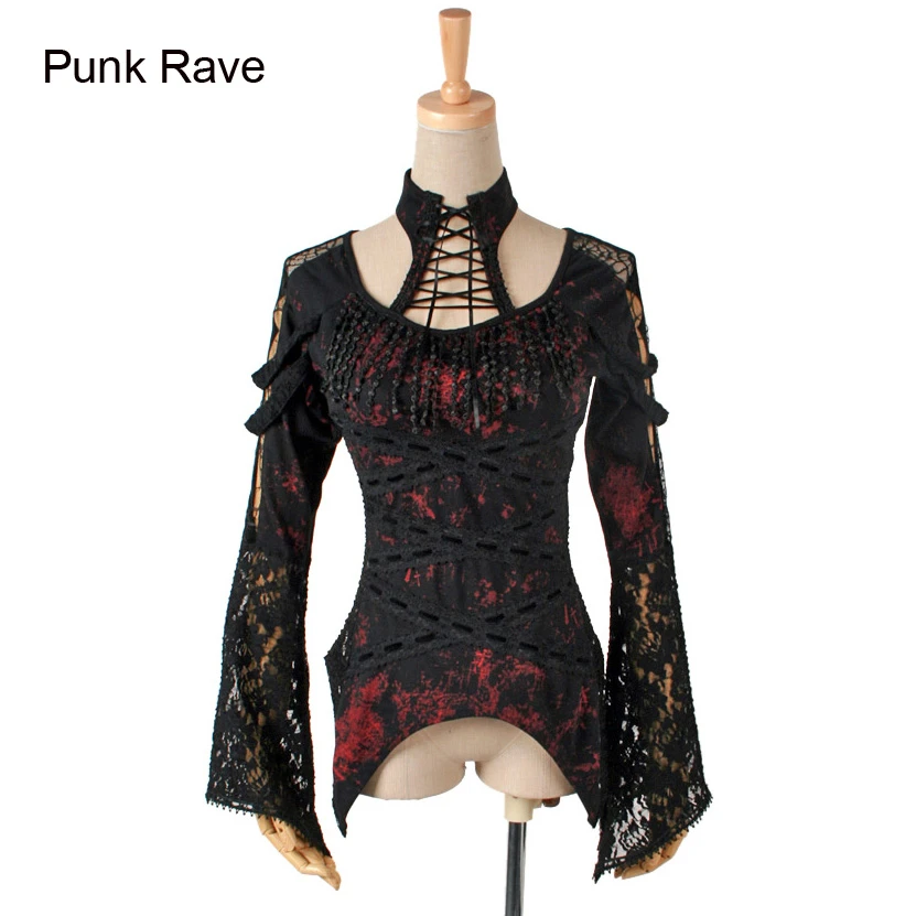 パンクkeraゴシック女の子シャツセクシーなレース綿日本女性ファッションナナトップm Xl T261 Fashion Top Top Fashionpunk Fashion Aliexpress