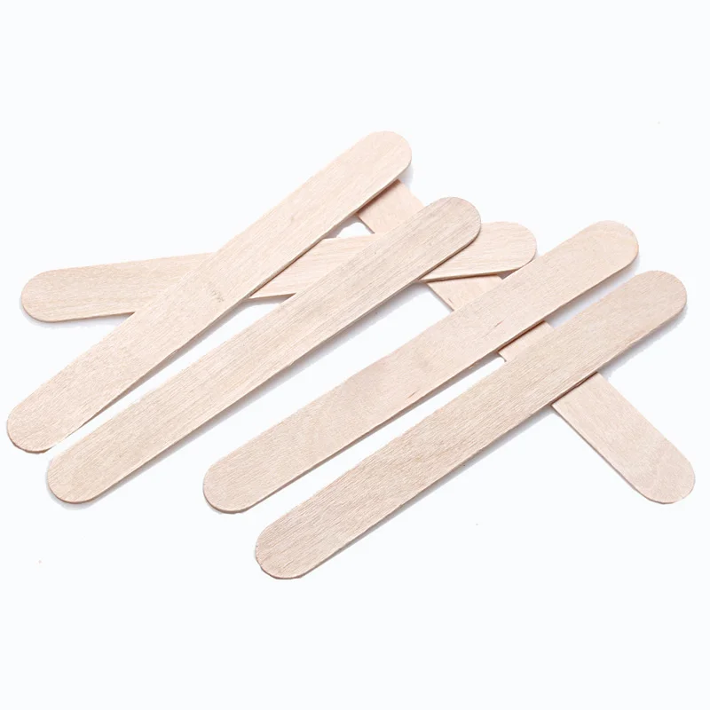 Hot Approx 20PCS Wooden Bikinis Body Face Hair Removal Stick Wax Waxing Disposable Sticks Applicator Tongue Depressor Wholesale
