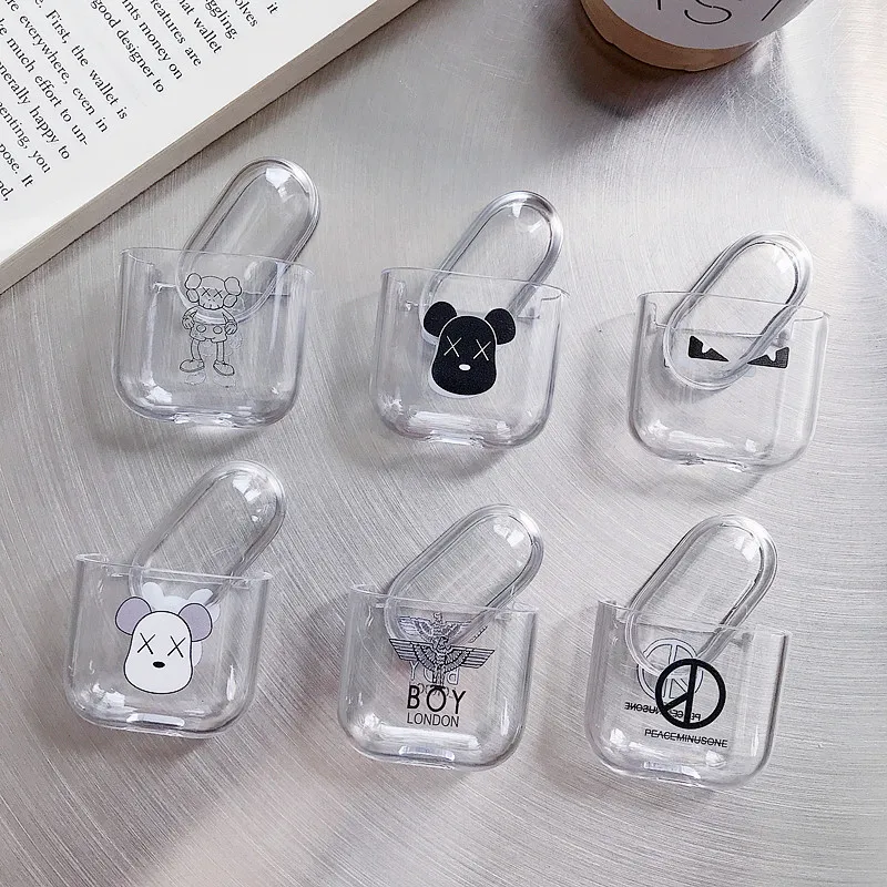 Case For Airpods 2 Case Cartoon Cute Transparent Crystal Hard Case For Airpods 1 Cover For Air Pods Cover Protective Anime Box