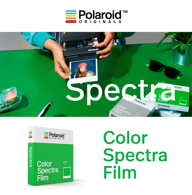 Polaroid Originals SPECTRA/изображения камеры 1200 белая рамка цвет широкая пленка B& W пленка