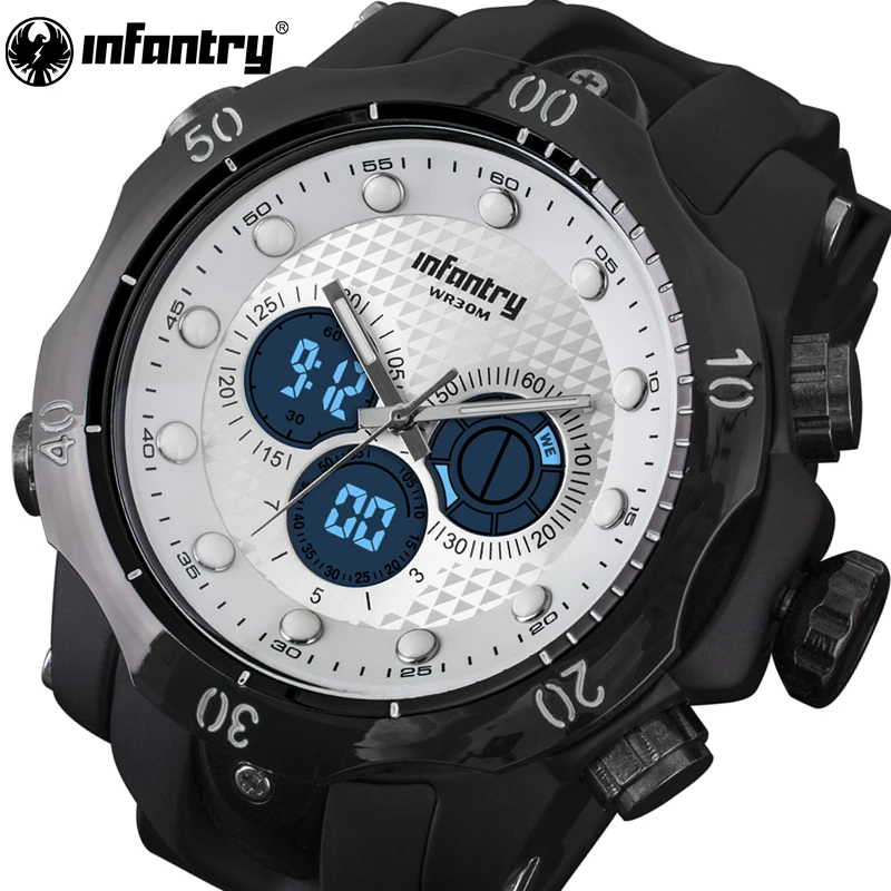 Buy INFANTRY Mens Watches Waterproof Military Army Sports Watches Tactical Back