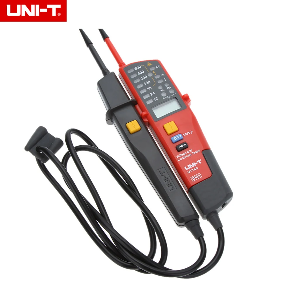 UNI T UT18C Auto Range Voltage Meter Continuity Tester LCD