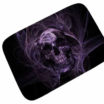 

Punk Skull Printed Corridor Mats Hallway Carpet Anti-slip Outdoor Rugs Front Door Mats Bathroom Bath Mat Kitchen Floor Mats