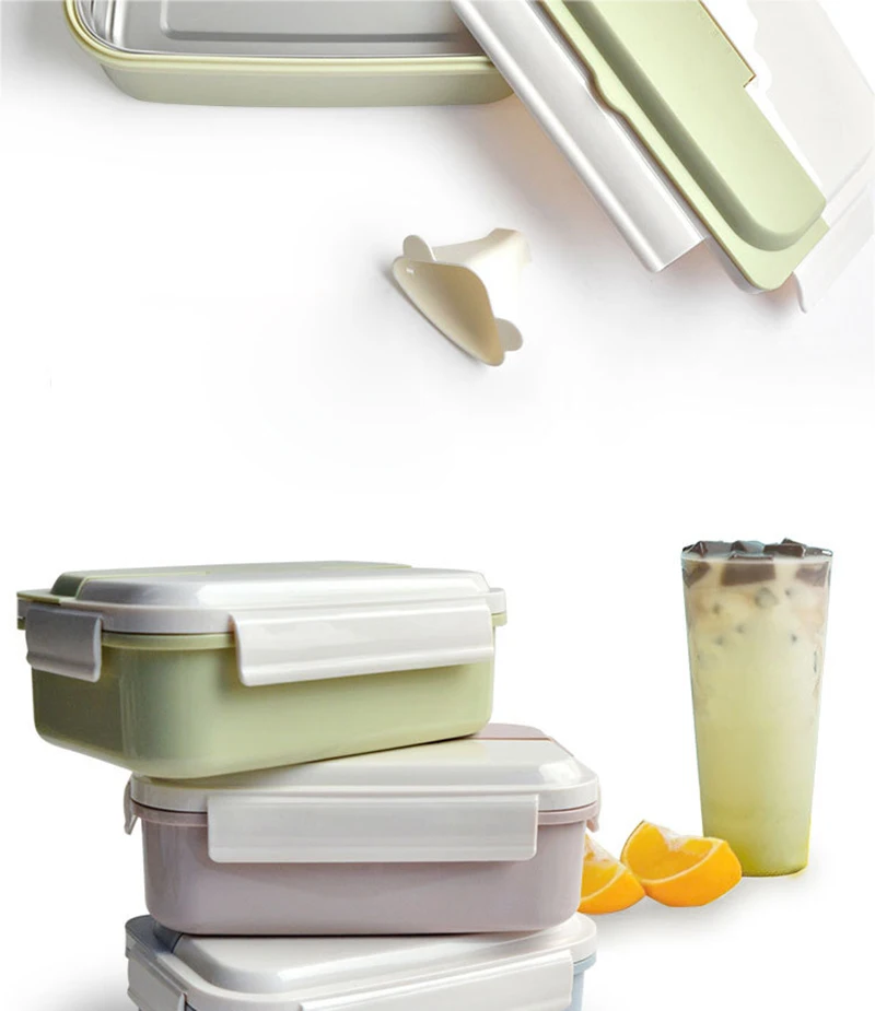 TUUTH Stainless Steel Lunch Box Water Injection Insulated Bento Box Portable Dinner Food Containers For Picnic Office School A14
